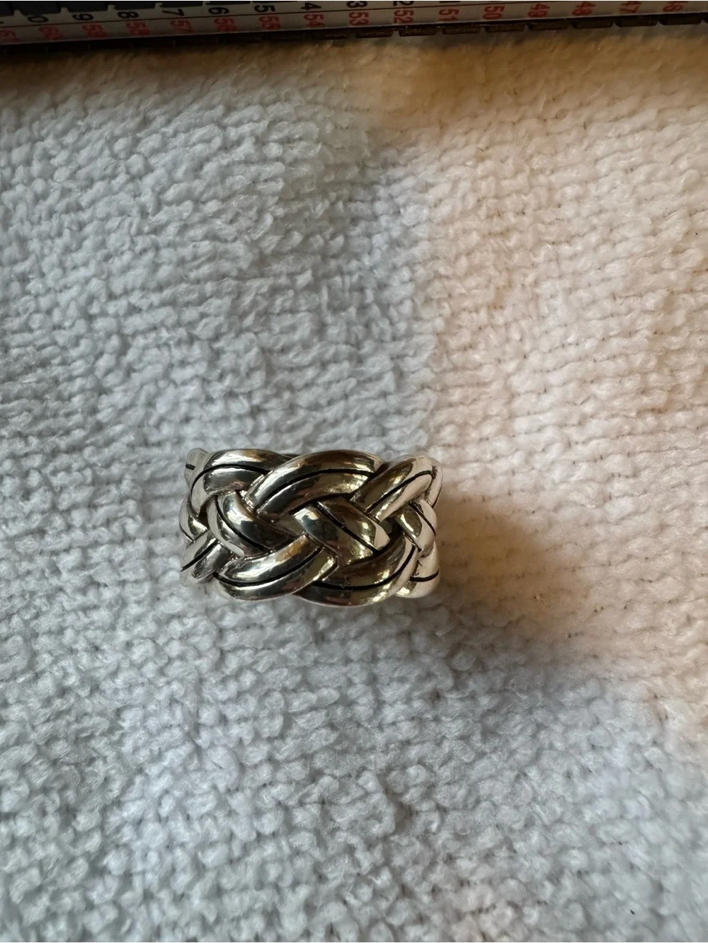 Brighton Silver Braided Interlok Band